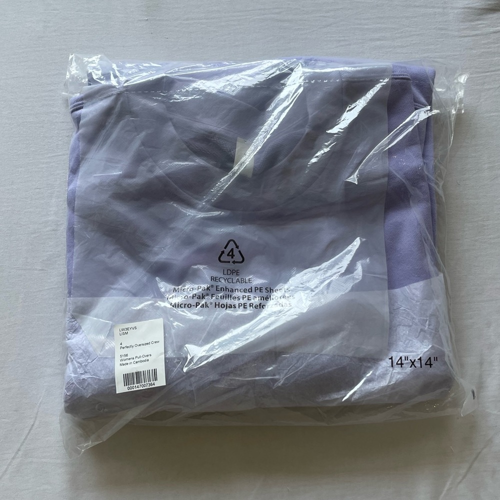 lululemon perfectly oversized crew graphic 💜 - Picture 2 of 2